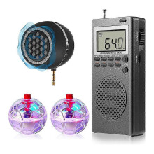 Spirit Box Equipment Kit 4Pcs 2 LED Cat Balls 1 Spirit Box Speaker for Ghost Hunting