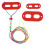 Red Reptile Harness Leash Kit Soft Adjustable for Bearded Dragon Lizard Small Pet 1