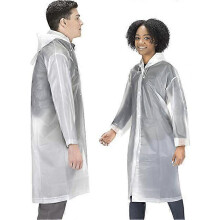 Lot de 2 ponchos de pluie réutilisables en EVA pour hommes et femmes