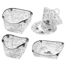 Lightweight Folding Dinnerware Set Camping Hiking Picnic Bowl Plate Cup Coffee Drip Filter