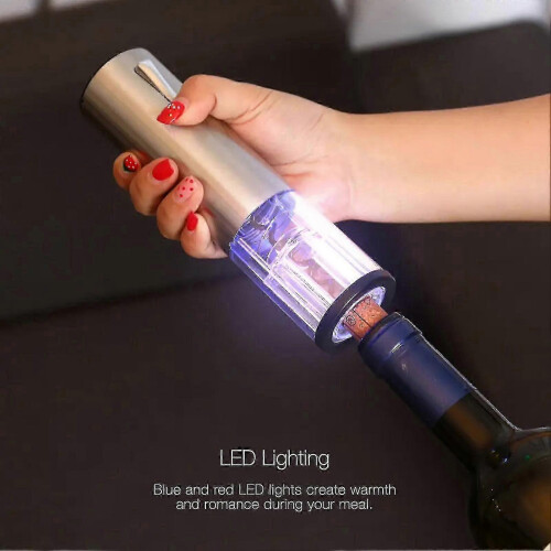 Rechargeable Electric Automatic Corkscrew Stainless Steel Wine Bottle Opener Creative Home 2