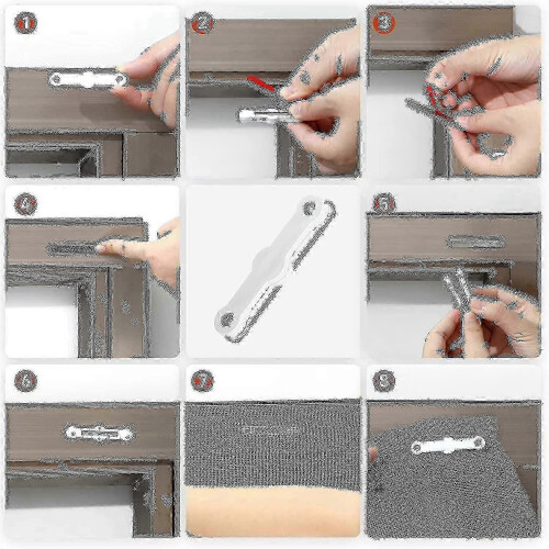 Self-Adhesive Magnetic Strips 22 Pack for Fly Screens Permanent Magnets 2