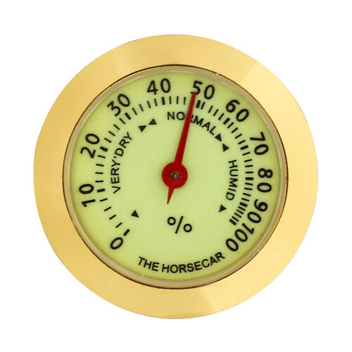 Professional Round Cigar Hygrometer High Precision Tobacco Moisture Humidity Meter