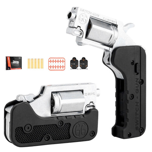 Mechanical Linkage Folding Single Action Revolver Toy