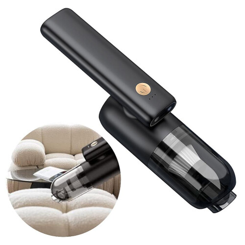 High-Power USB Rechargeable Car Vacuum Cleaner Handheld Powerful Suction Vehicle 1