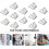 12 Pcs Silver Commercial Fridge Freezer Shelf Clips 1.5mm Thick Support Brackets 4