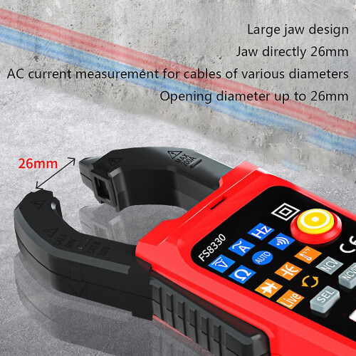 Non-Contact Digital Clamp Meter AC/DC Voltage Current Tester Measures Resistance 1