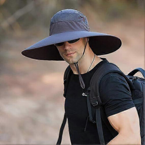 Cappello a secchiello super largo impermeabile UPF50+ per pesca, escursionismo e campeggio. 1