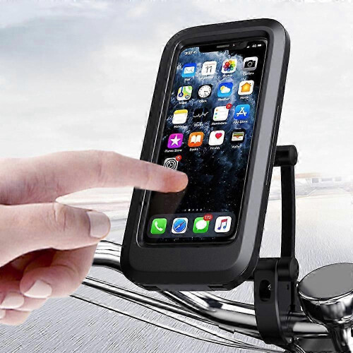 Waterproof Motorcycle Bike Handlebar Phone Mount Holder Case for iPhone Samsung 2