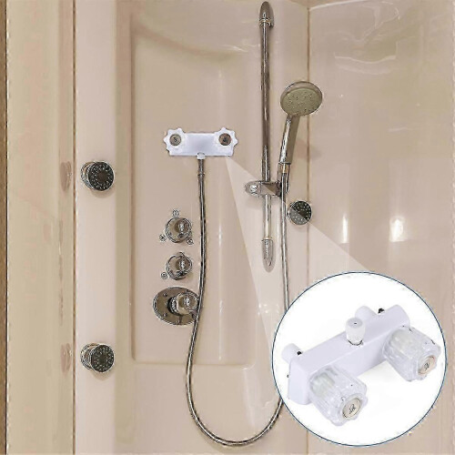 RV Shower Faucet Replacement Valve Diverter 4 Inch Dual Knobs Bathroom 2