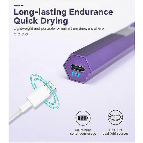 Gel Nail UV Lamp Mini LCD Two Colors Optional Handheld 2