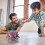 Rainbow Shrinking Expandable Breathing Ball Hand Catch Colored Magic Flower Ball Toy 2