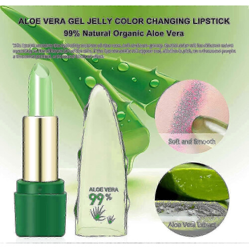 Aloe Vera Magic Temperature Color Change Lipstick Set 3Pcs Makeup 1
