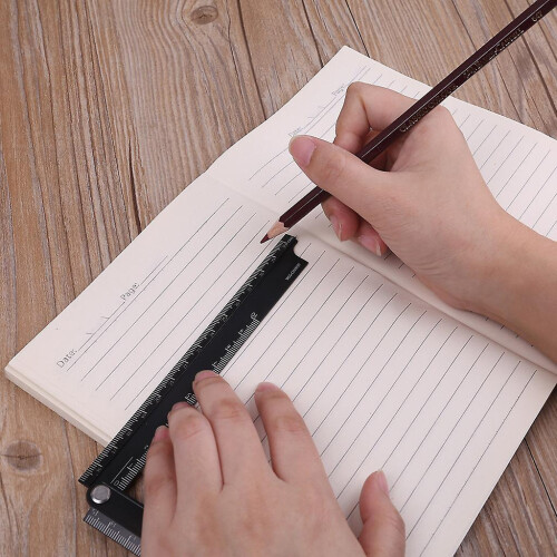 Lightweight Compact-size Aluminum Alloy Folding Drawing Ruler 15cm-30cm Ruler 1
