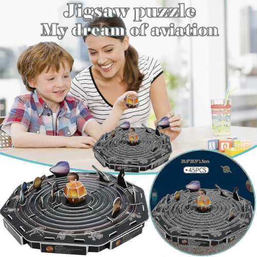 3D Solar System Paper Puzzle Model Kit Educational Gift DIY 1