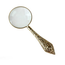 Portable 4X Handheld Magnifying Glass for Reading Coins Insert