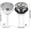 38mm Single Push Toilet Flush Button Replacement Bathroom Water 4