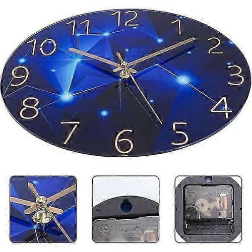 Round Silent Modern Quartz Vggklocka 30cm Batteridriven Wall Clock 1