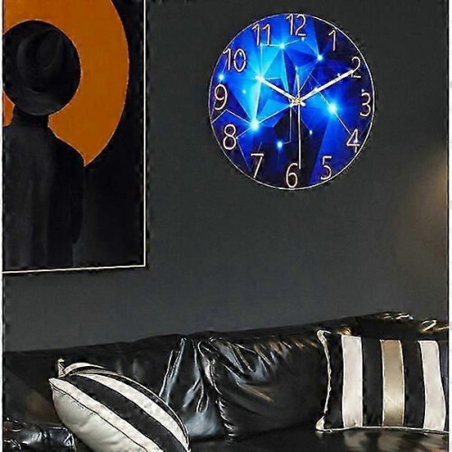 Round Silent Modern Quartz Vggklocka 30cm Batteridriven Wall Clock 2