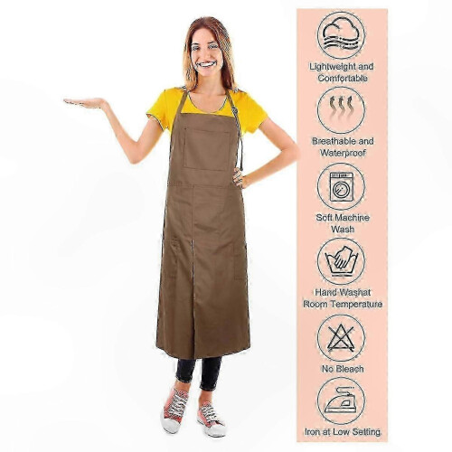 2-Pack Long Artisan Split Leg Aprons for Pottery & Ceramics Unisex 2