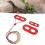 Red Reptile Harness Leash Kit Soft Adjustable for Bearded Dragon Lizard Small Pet 3