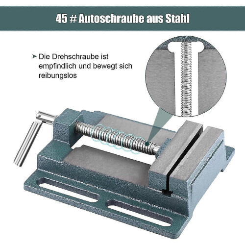 Sliding Rail Guide 75mm Machine and Drill Press Vise for Milling Drilling Machines 2