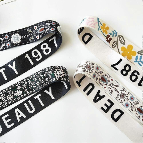 Colorful Floral Adjustable Shoulder Strap 130cm DIY Crossbody Bag Accessory 2