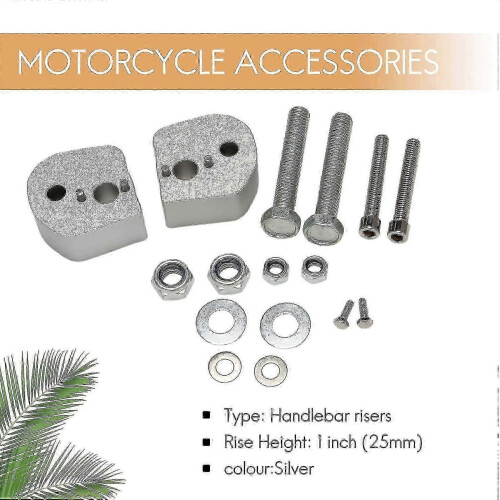 Silver FJR1300 Handlebar Riser 2006-2019 Motorcycle Accessories 2