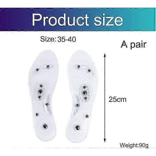 Solette ortopediche magnetiche terapeutiche per dimagrimento e agopressione, taglie 35-40. 1