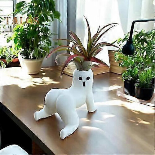Big Booty Ghost Pouting Butt Planter Resin Air Plant Holder Tabletop Decor Gag Gift 1
