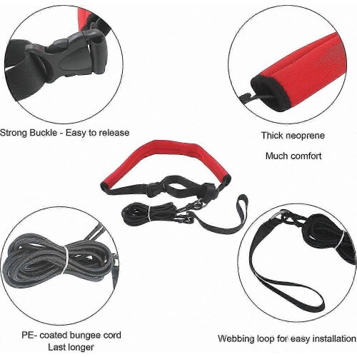 Swim Resistance Belt 2.0M Tether for Pool Training & Practice 1