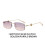 (Style 4)Modern Ladies Men Square Frameless Sunglasses With Uv400 Protection For Daily 1