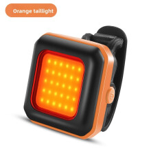 (Orange Red)Mountainbike Scheinwerfer LED Fahrrad Frontlicht Wasserdicht Wiederaufladbar für Fahrten