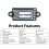 5Pcs 0.5 Inch OLED Display Module with ST7312 Driver IC for DIY Electronics Projects 2
