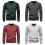 (Black,S)Minimalistischer Baumwollpullover mit V-Ausschnitt für junge Männer Herbstsaison mit Farbe einfarbig 3