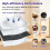 12 Pack Dust Bags Compatible for  Flow 2 Robot Vacuum Large Capacity Disposable Replacement Bags 6