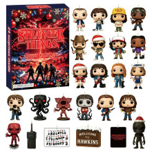 Stranger Things Holiday Countdown Calendar With Ornaments For Gift Festive
