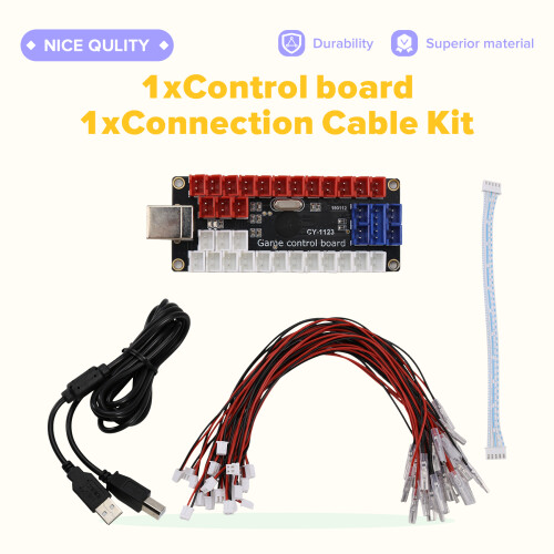Arcade DIY Kit LED USB Encoder Board Zero Delay Arcade Controller Joystick Button Fight Stick Chip Circuit Board 1