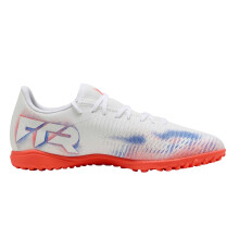 (8.5 UK, White/Black/Red) Puma Mens Future 8 Play Embossed Turf Training Astro Turf Trainers