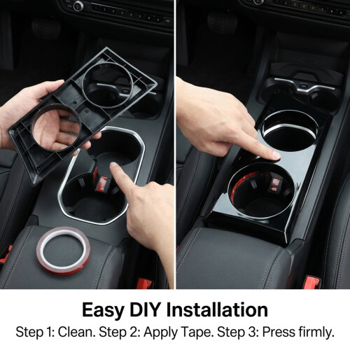 1set Cup Holder Mat Suitable for  E81, E82, E87, E88 2004-2011 Models LHD 2