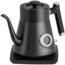 Schwarzer Edelstahlwasserkocher - ECG - Forza 5000 Pour over Nero - Hebel - 1200 W - 0,6 bis 1,0 L - 0,8 L