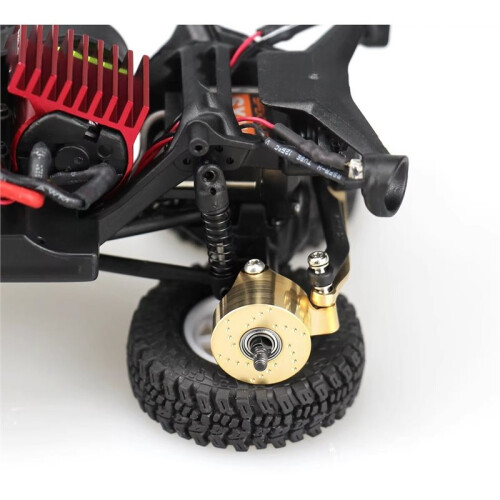 Hot Racing Messing-Vorderachs-Lenkblock SCX30 Upgrade-Teile 2