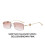 (Style 4)Modern Ladies Men Square Frameless Sunglasses With Uv400 Protection For Daily 3