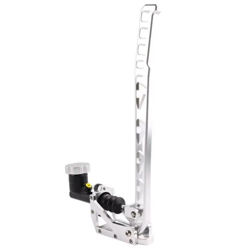 Bromssystem Handbroms Aluminium Drift  E-Brake Racing Hydraulisk Handbroms Långt Nivåväxelkit Silver 2