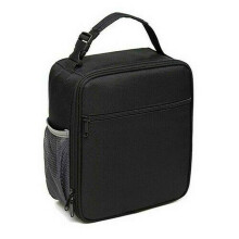 (Black)Sac à lunch isotherme adulte enfant coolbag travail picnic nourriture école lunchbox rangement