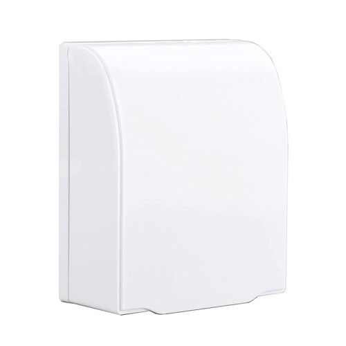 3 Pack Clear Outlet Childproof Cover, Waterproof Switch Socket Box for Bathroom Outlets, Splash Proof Socket Protector in White Finish