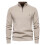 (Black,S)Herren Herbst Langarm Strick mit einfarbigem Design für urbane Freizeitkleidung 5