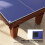 SPORTNOW 9 ft Folding Ping Pong Table Top for Billiard Tables with Net 7