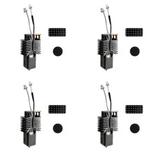 4X for Snapmaker U1 Hotend 0.2mm Ceramic Block Kit Integrated Hardened Steel Nozzle for Snapmaker U1 3D Printer