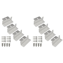 8PCS Solar Panel Z Brackets Mount Aluminum Alloy Photovoltaic Panel Mounting Bracket Screw Kit for RV Trailer Boat Roof